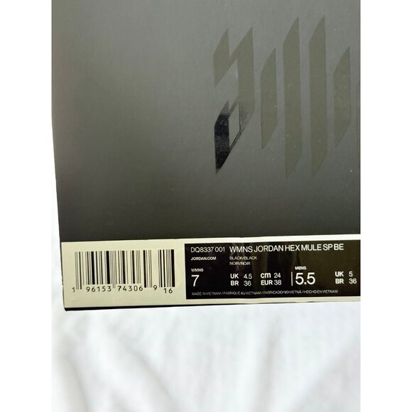 7 Women’s slides Air Jordan Billie Eilish x Jordan Hex Mule 'Black' DQ8337-001 - Picture 5 of 5